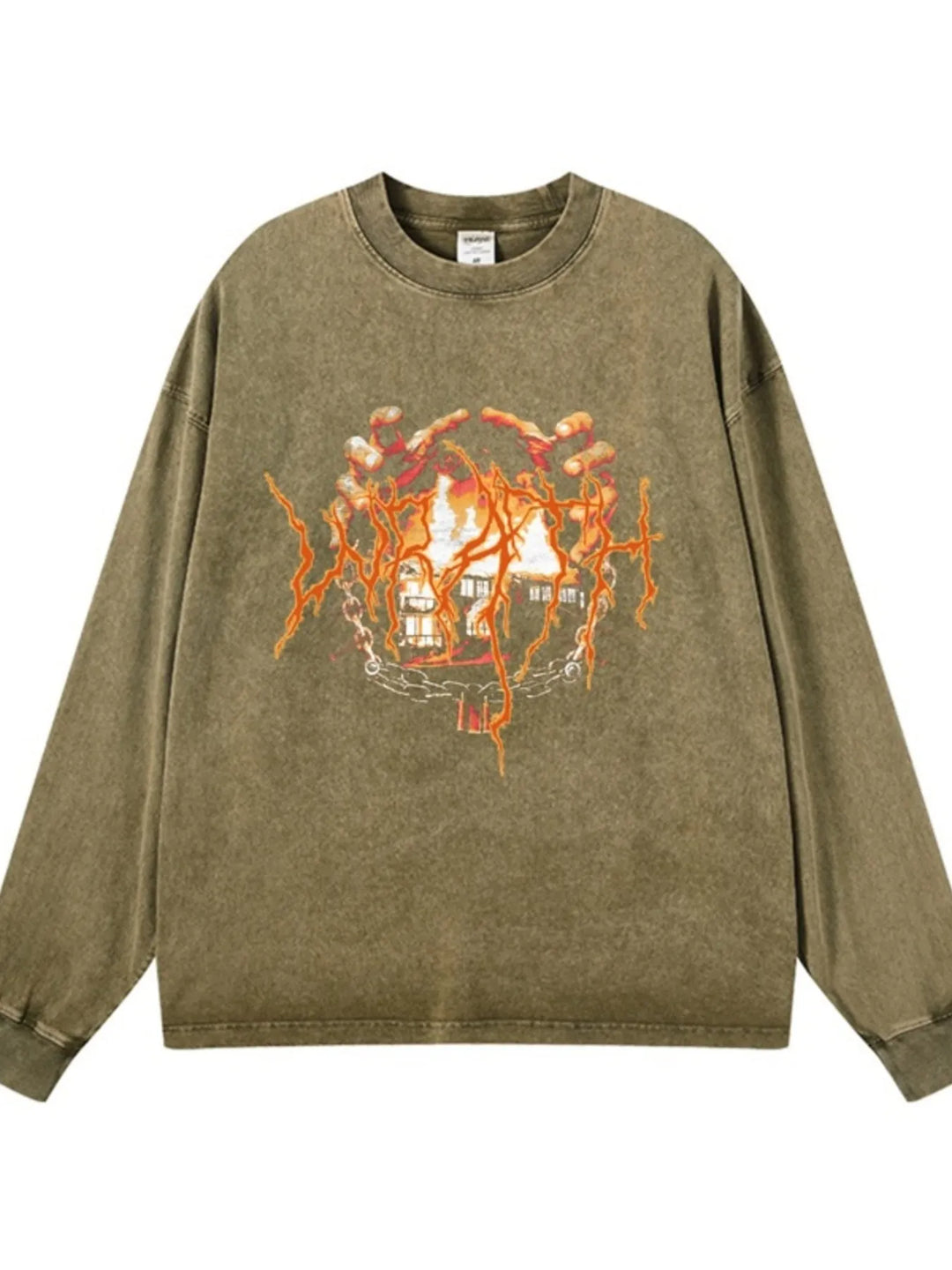 Men's Graphic Oversized Long Sleeve T-Shirt