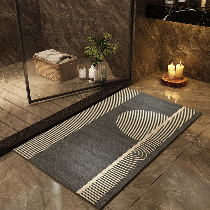 Printed Quick-drying Water-absorbent Bathroom Floor Mat