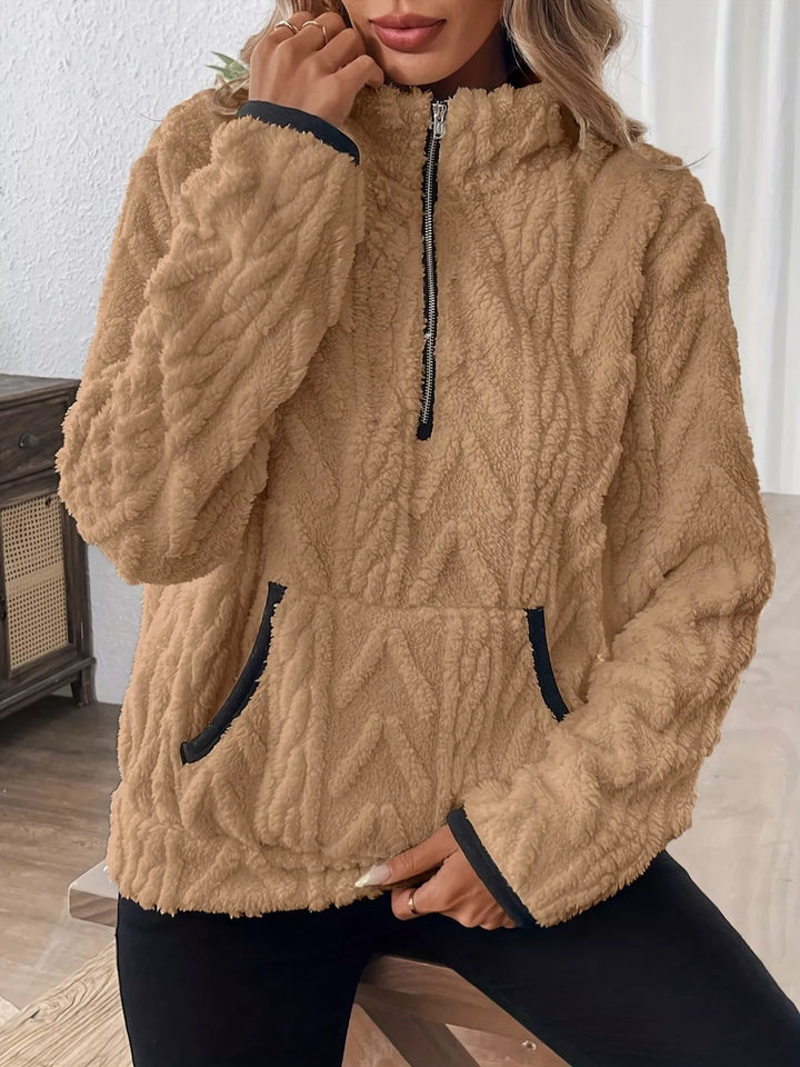 Cozy Sherpa Half Zip Sweatshirt