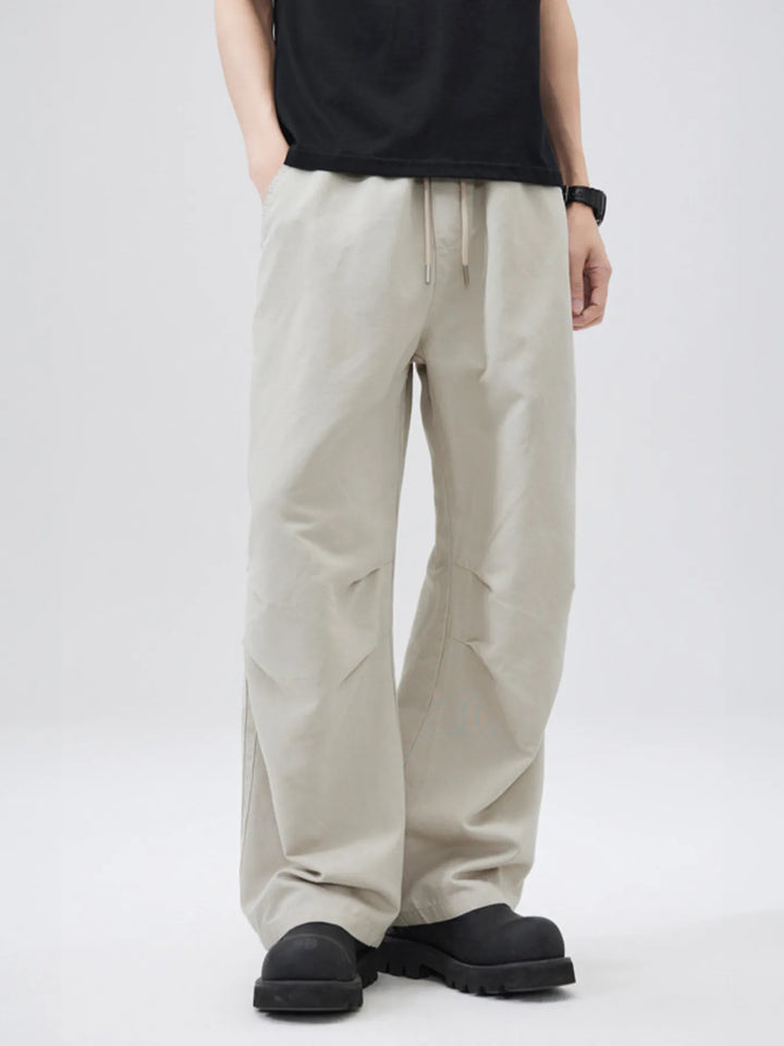 Men's Full Size Wide Leg Drawstring Pants Plus Size