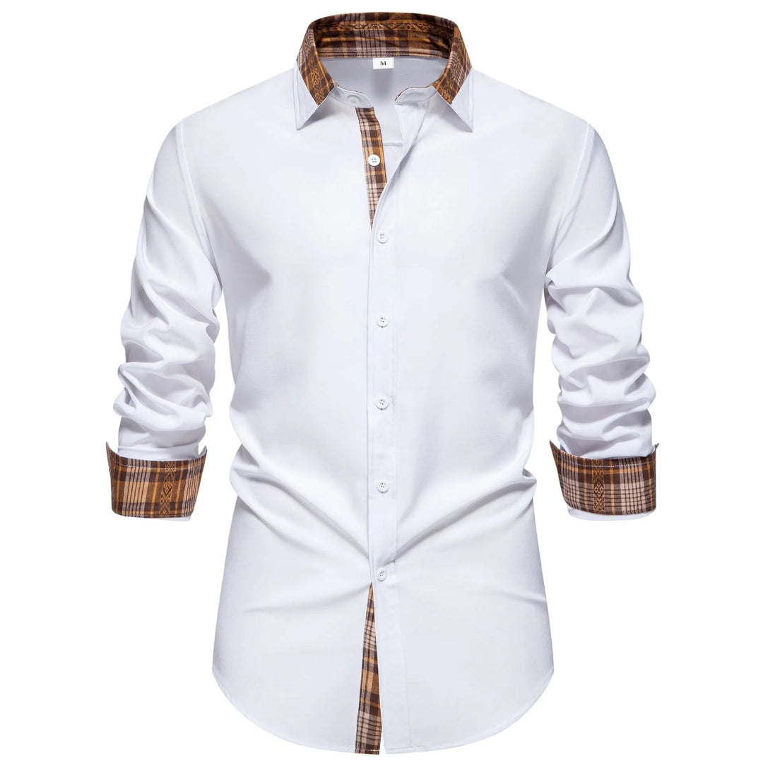 Men's Plus Size Plaid Collar Button Down Shirt