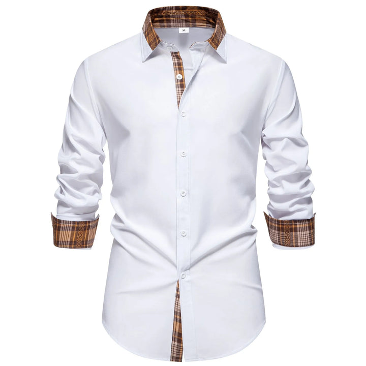 Men's Plus Size Plaid Collar Button Down Shirt