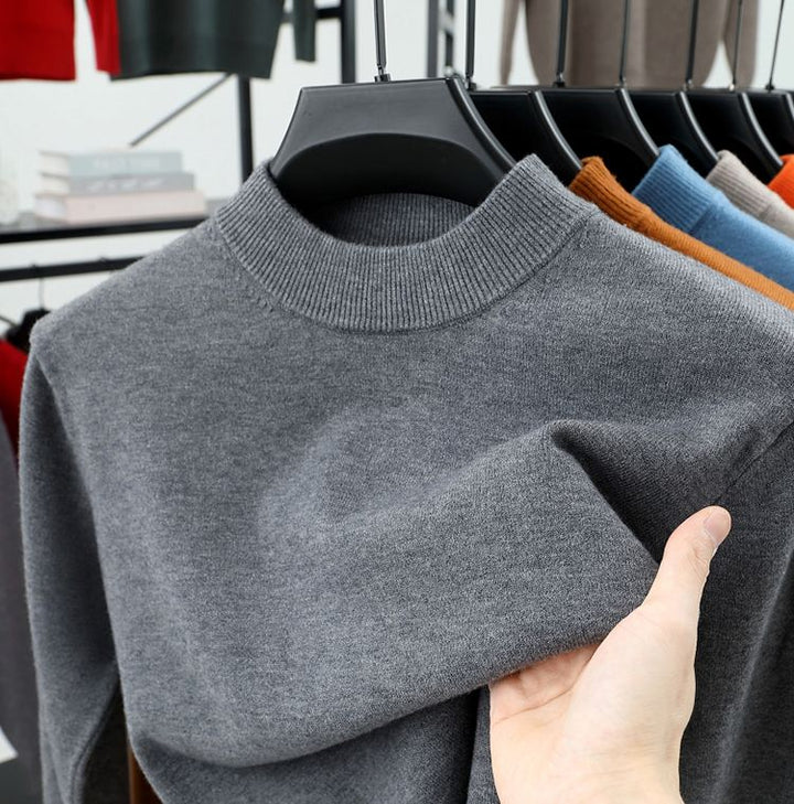 Mens Mock-Neck Sweater Base Layer