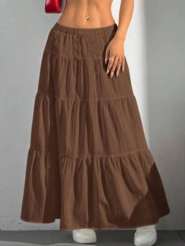 Flowy Tiered Maxi Skirt