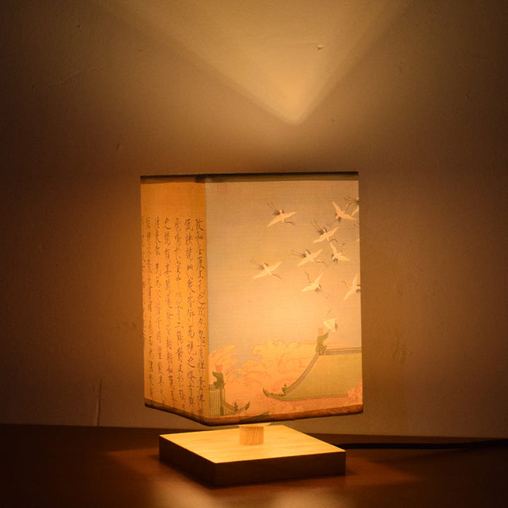 New Chinese Retro Style Bedside Night Light Warm
