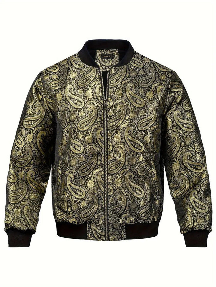 Mens Stylish Trendy Jacket With A Stand-up Collar