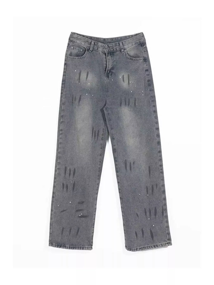 Men's Full Size Wide-Leg Jeans Plus Size
