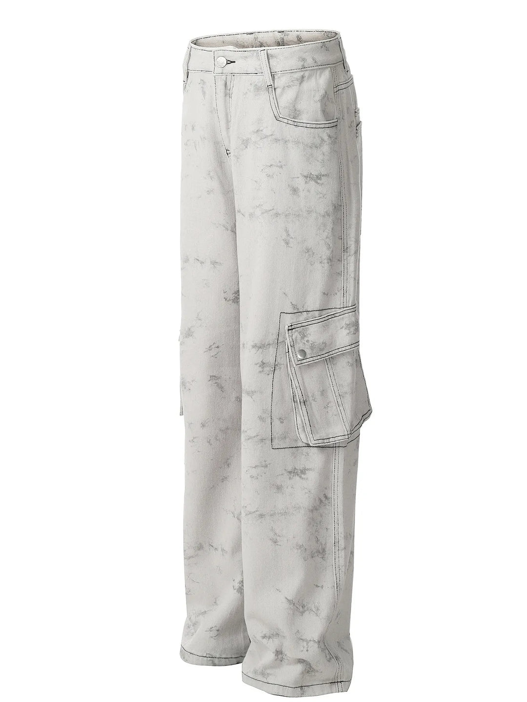 Men's Contrast Stitching Loose Fit Pants