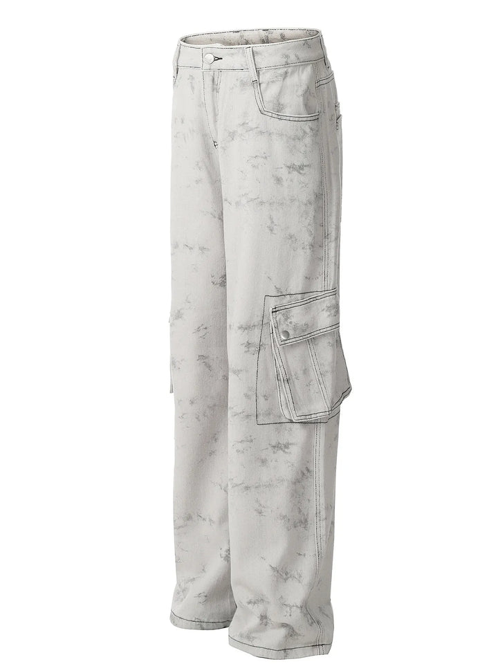 Men's Contrast Stitching Loose Fit Pants