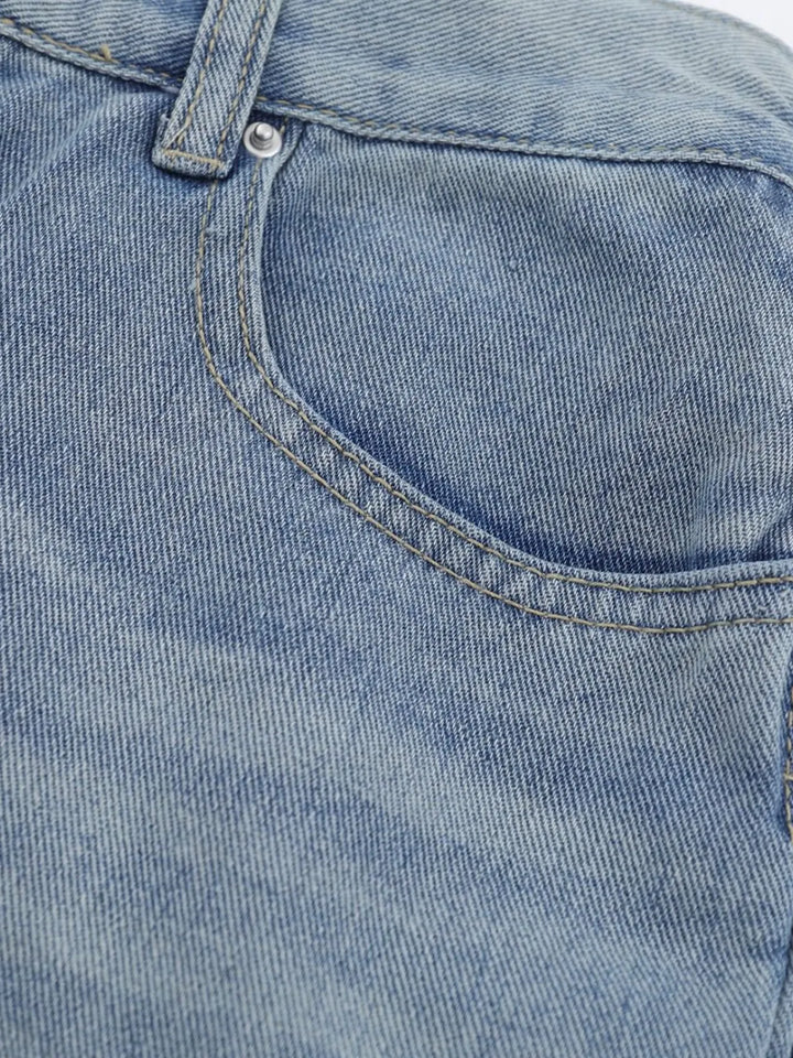 Men's High-Waist Wide Leg Relaxed Fit Jeans