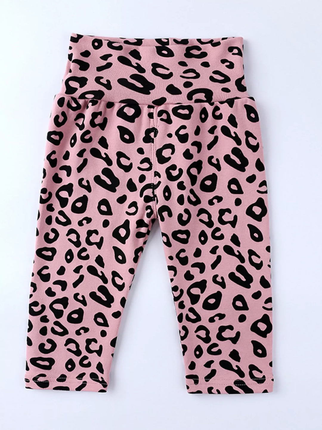 Children's Leopard Print Long Sleeve Top and Pants Set
