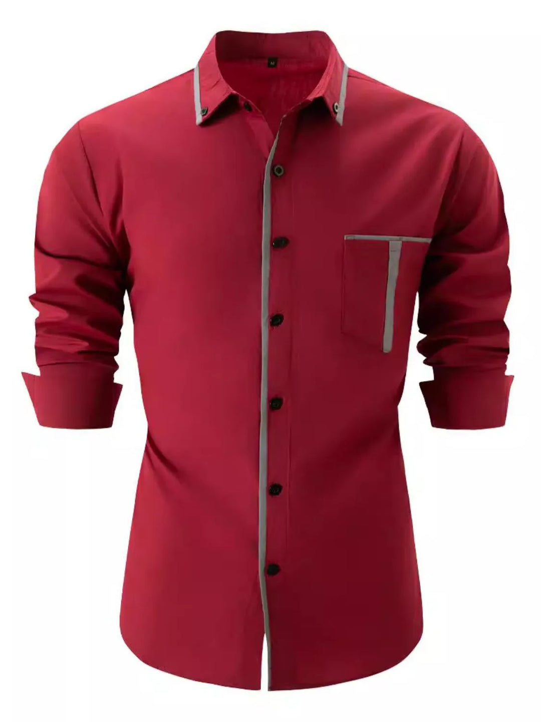 Men's Full Size Button Up Long Sleeve Shirt Plus Size