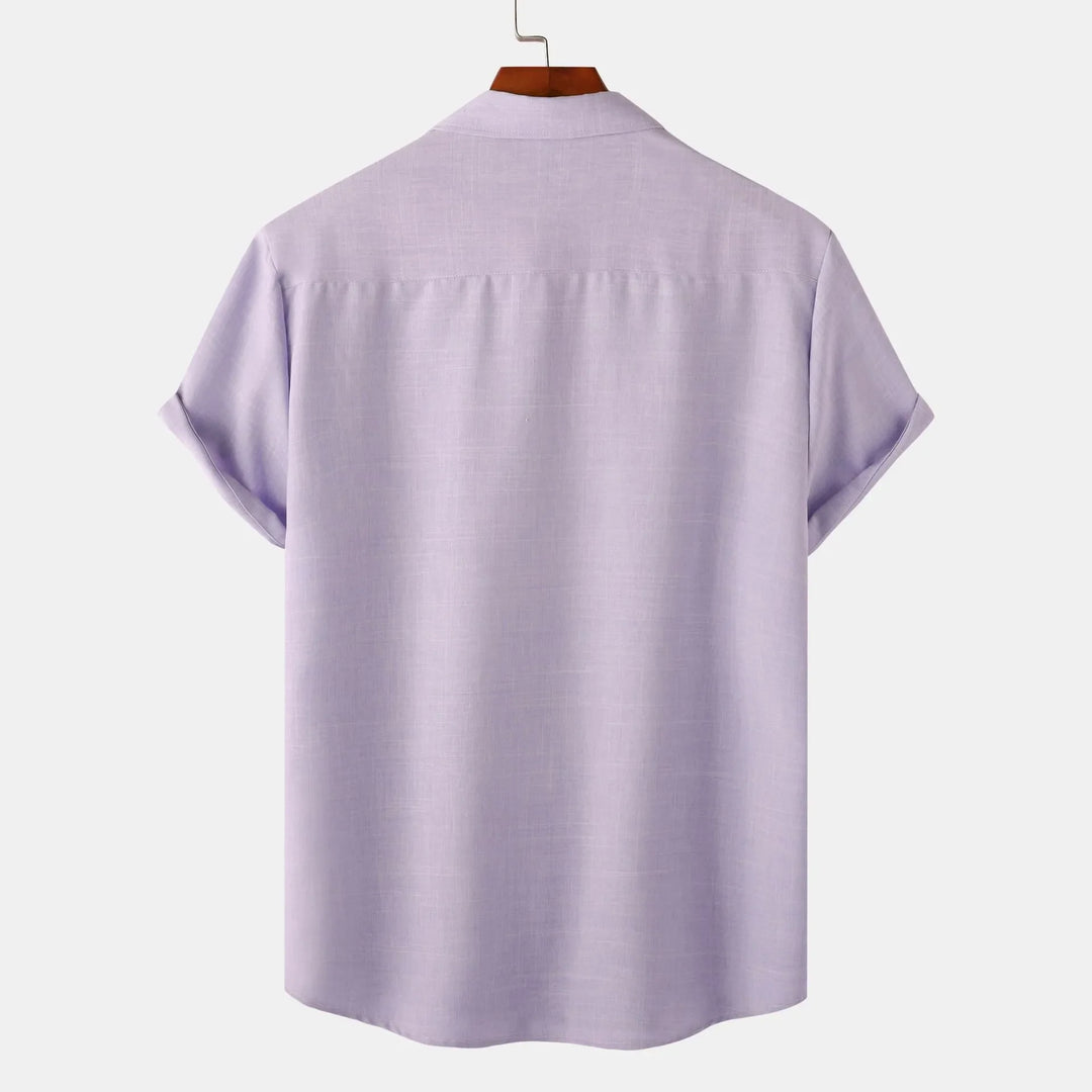 Men's Plus Size Button Up Short Sleeve Shirt