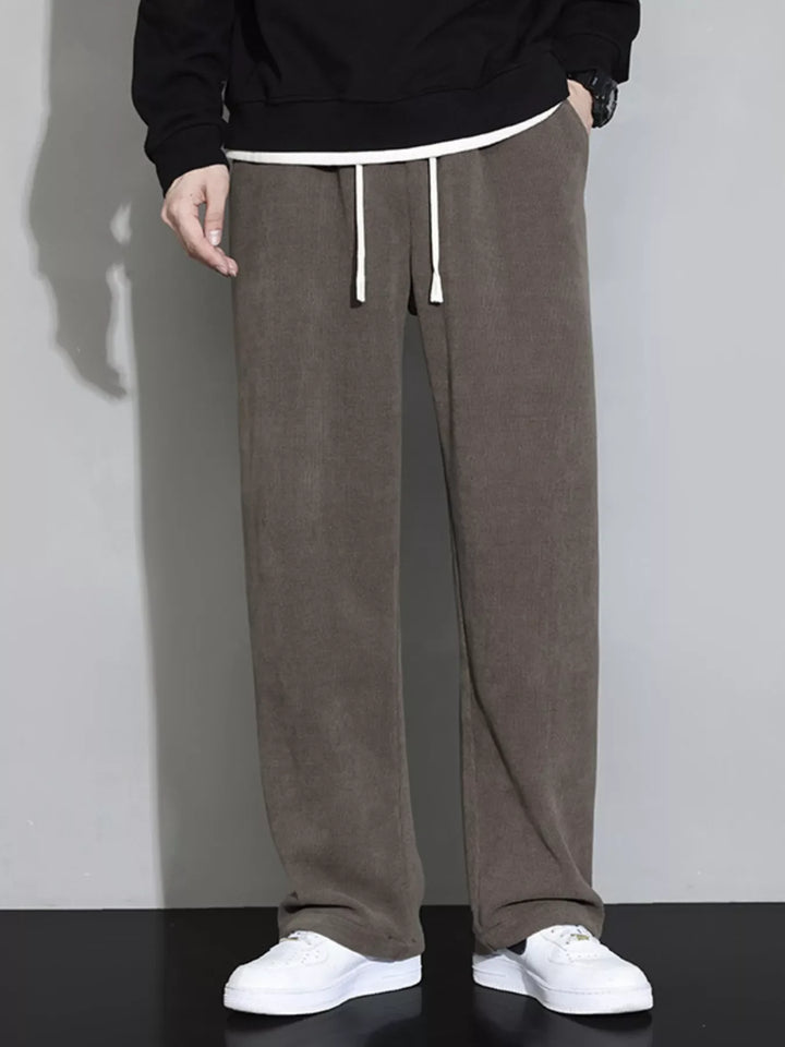 Men's Plus Size Relaxed Fit Drawstring Pants