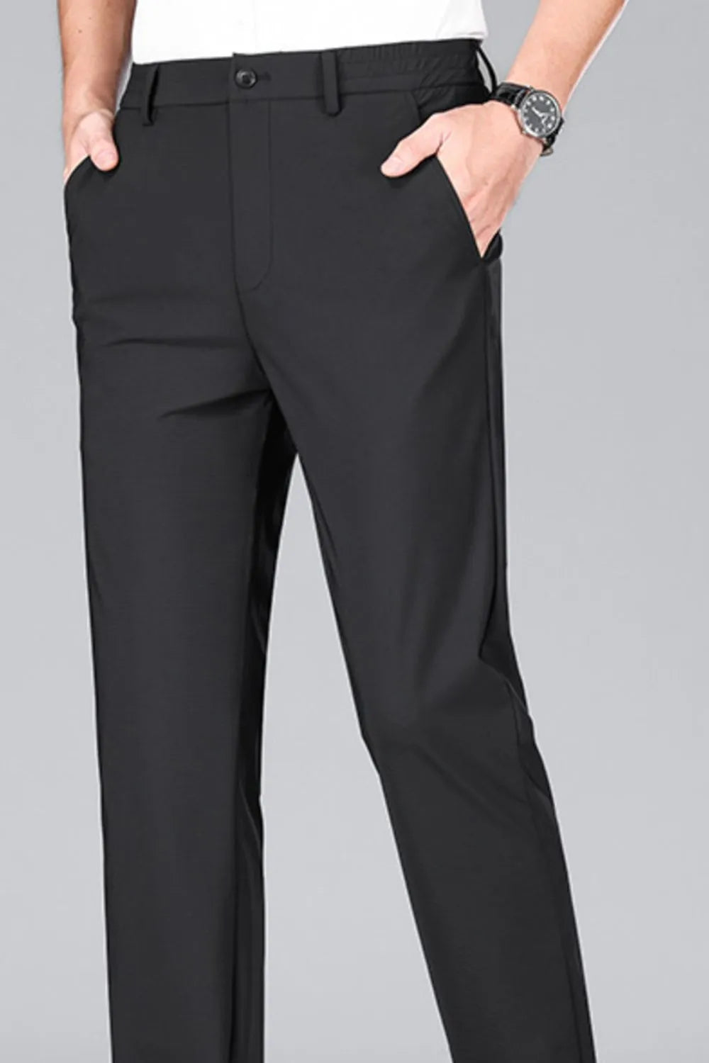 Men's Straight Leg Pants with Pockets