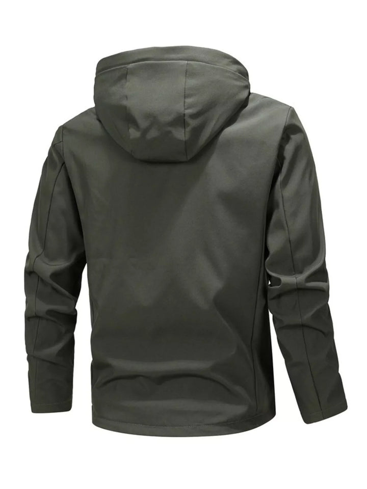 Men's Plus Size Casual Hooded Windproof Jacket