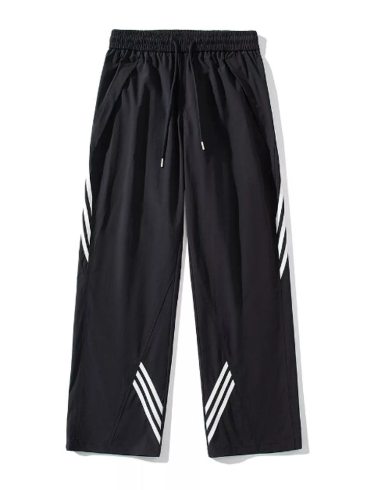 Men's Full Size Striped Wide Leg Pants Plus Size