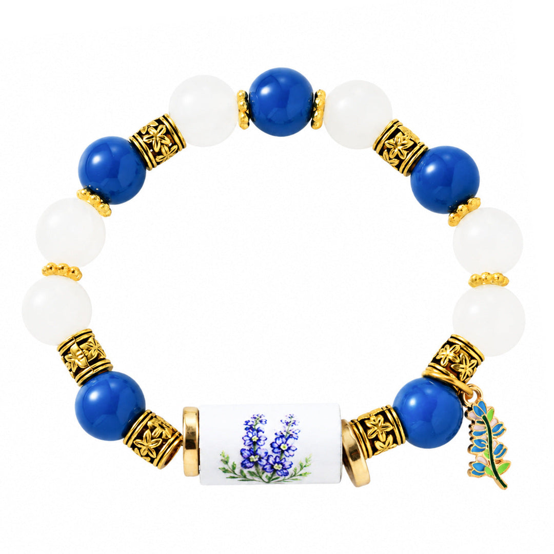 December Birth Flower Pendant Bracelet For Women