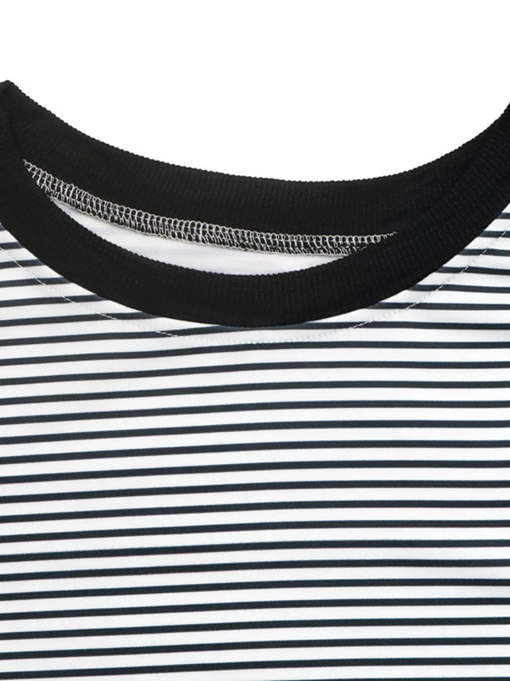 Classic Striped Crew Neck T-Shirt