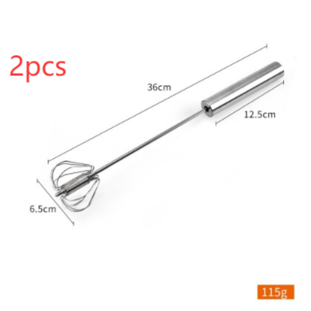 Stainless Steel Semi Automatic Egg Beater Kitchen Tools Hand Held