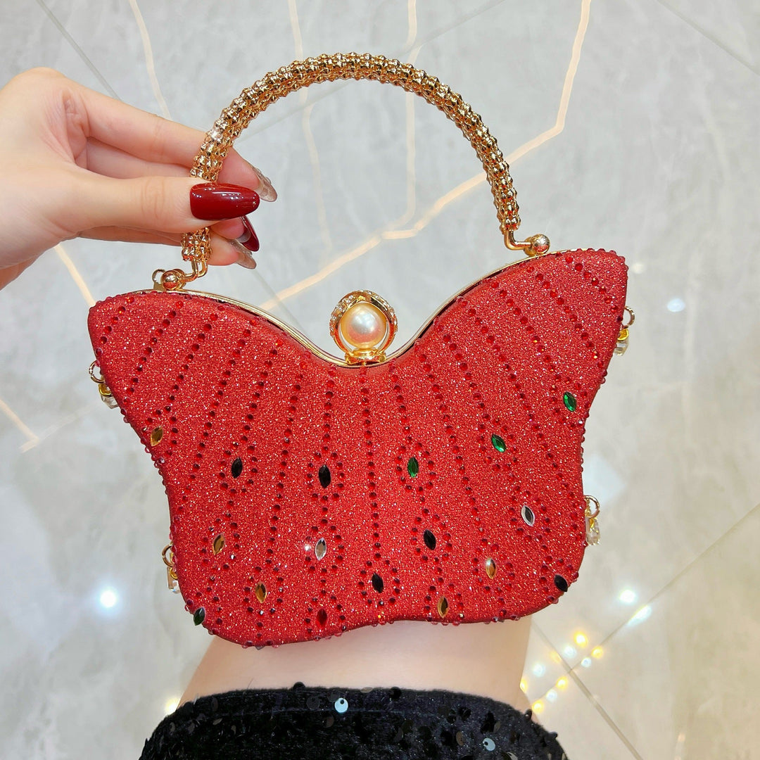 Exquisite Butterfly-shaped Handbag Crossbody And Shoulder Bag