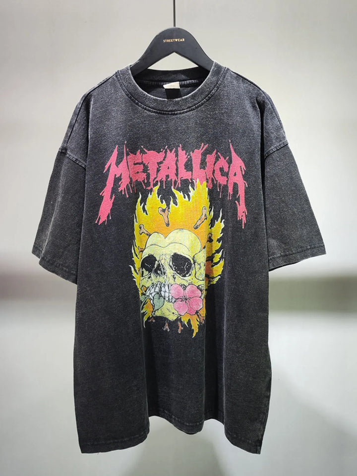 Men's Graphic Round Neck Long Sleeve T-Shirt