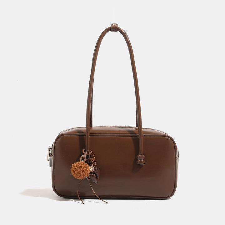 Womens Sophisticated Red Large-capacity Underarm Shoulder Bag