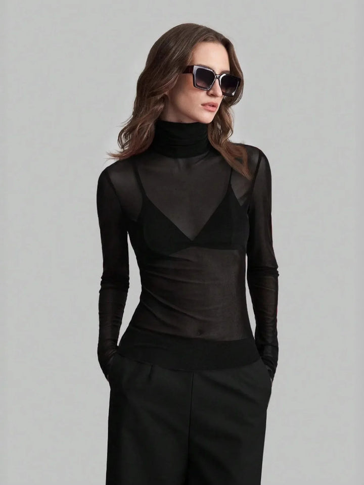 Turtleneck Long Sleeve Top