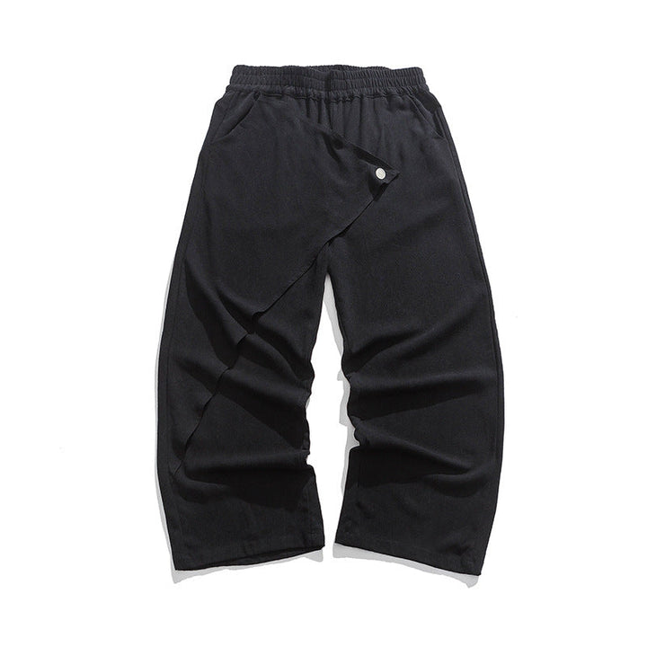Cotton And Linen Casual Trousers Retro Plus Size Fashion Linen Men's Wide Leg Pants
