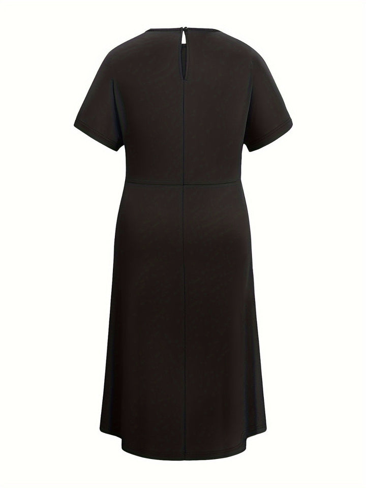 Classic Short Sleeve Midi Dress