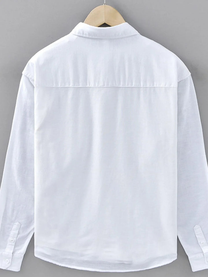 Men's Plus Size Button Up Long Sleeve Shirt