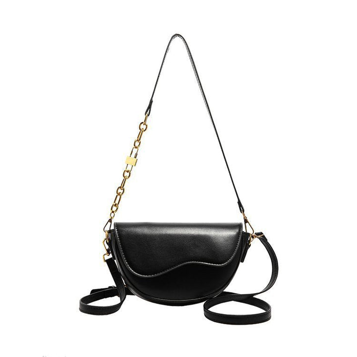 Minimalist Small Square Shoulder Bag Saddle
