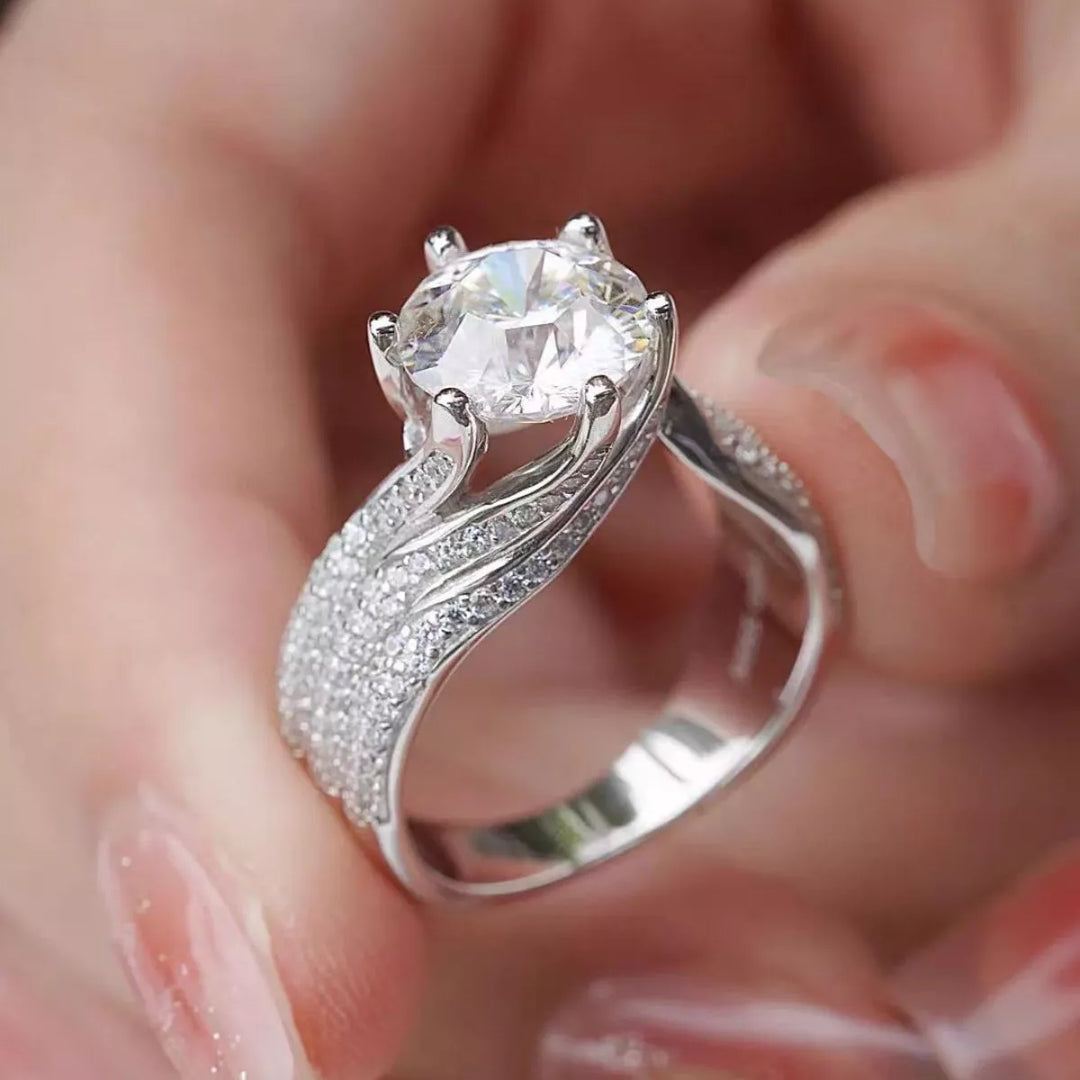 5 Carat Moissanite 925 Sterling Silver Ring