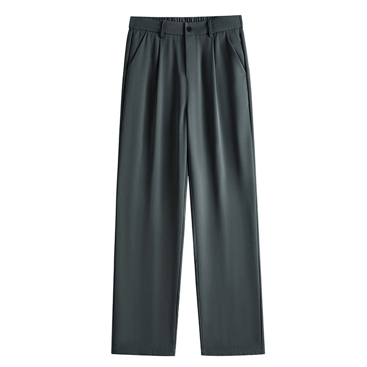 Mens Fashionable Straight-Leg Loose Casual Pants