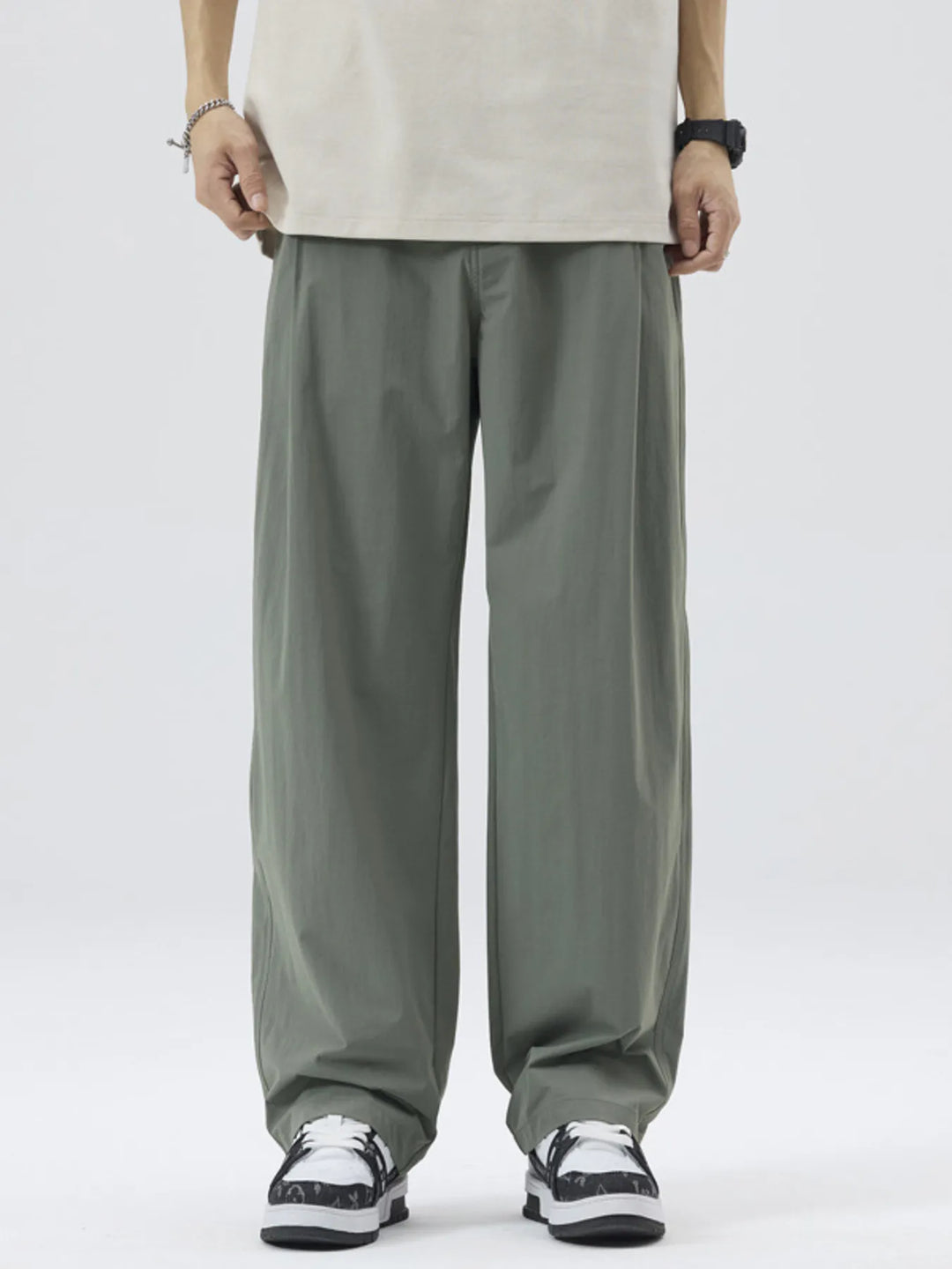 Men's Full Size Wide Leg Casual Pants Plus Size