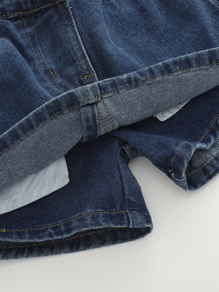 Children's Asymmetrical Denim Skort