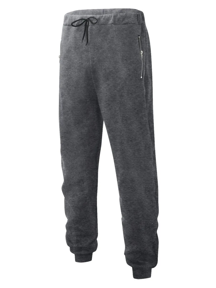 Men's Full Size Drawstring Pants with Pockets Plus Size
