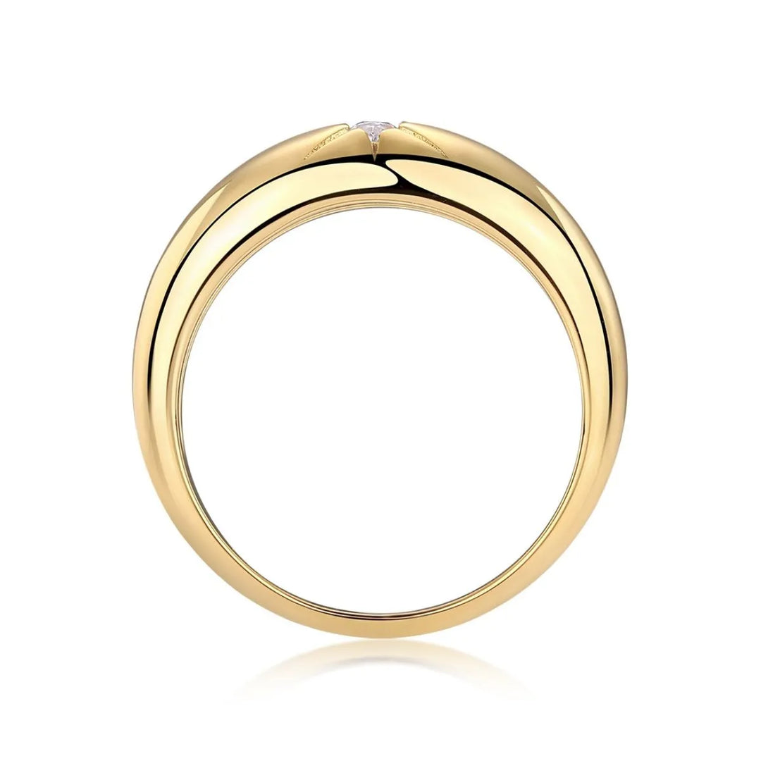 925 Sterling Silver Moissanite Ring