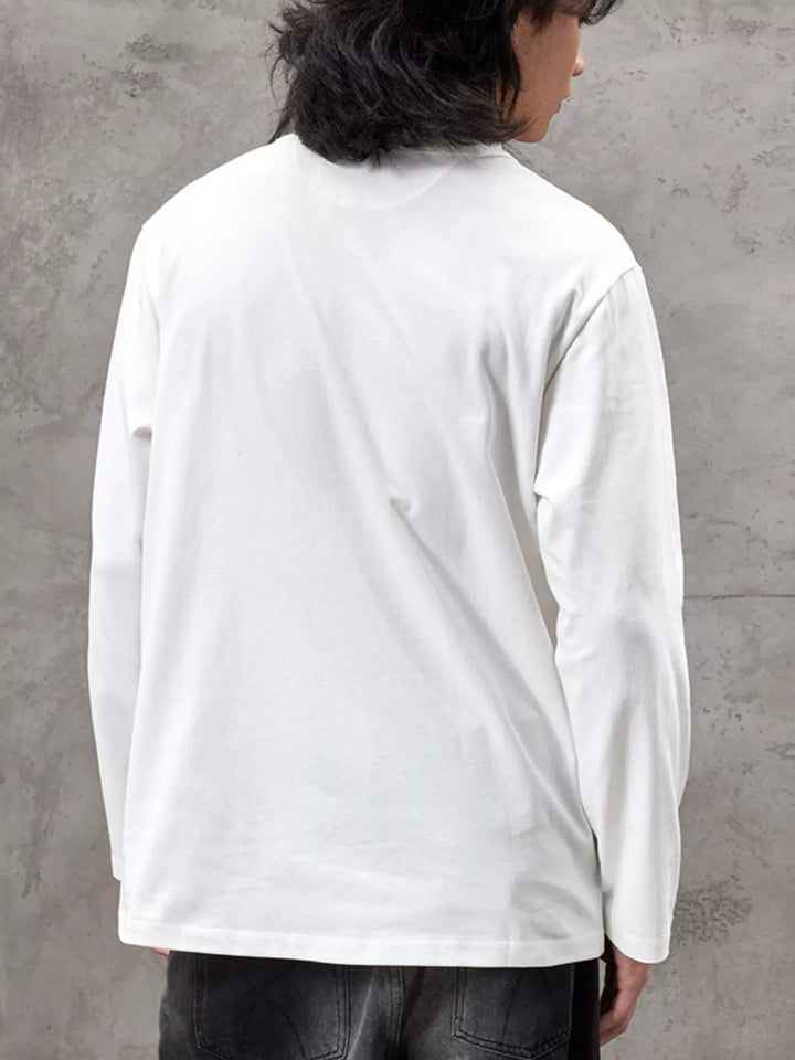 Men's Plus Size Casual Henley Long Sleeve T-Shirt