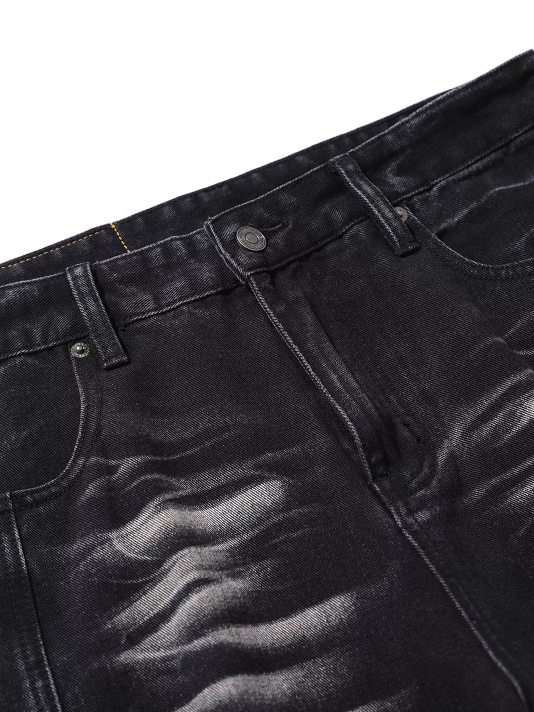 Men's Washed Wide Leg Jeans