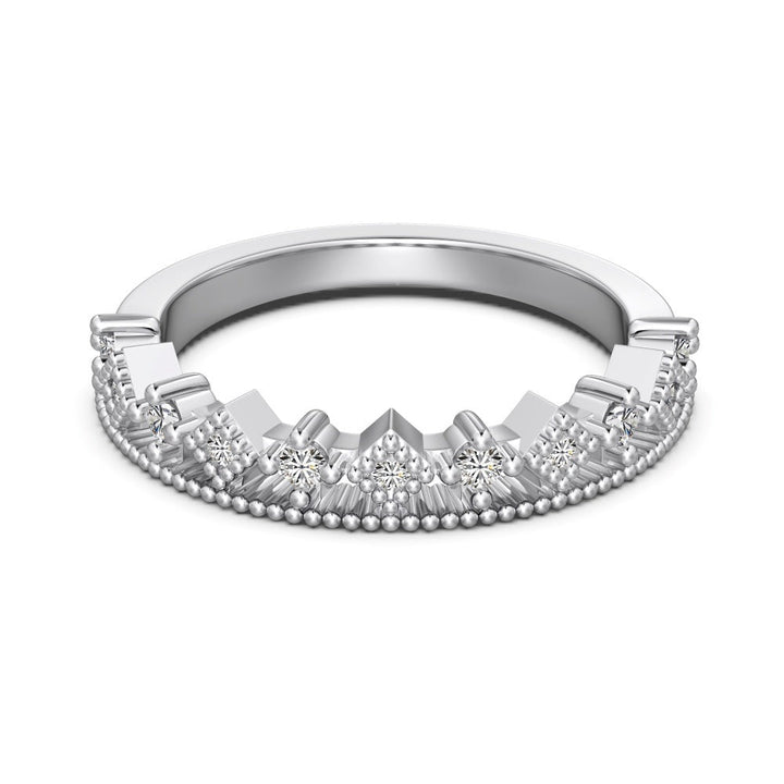 S925 Sterling Silver Men And Women Couple Rings Personality Fashion Round Zirconium Gang Drill Slim Ring Simple All-match