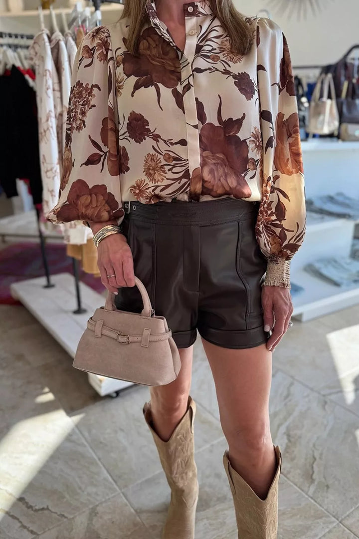 Floral Print Long Sleeve Shirt