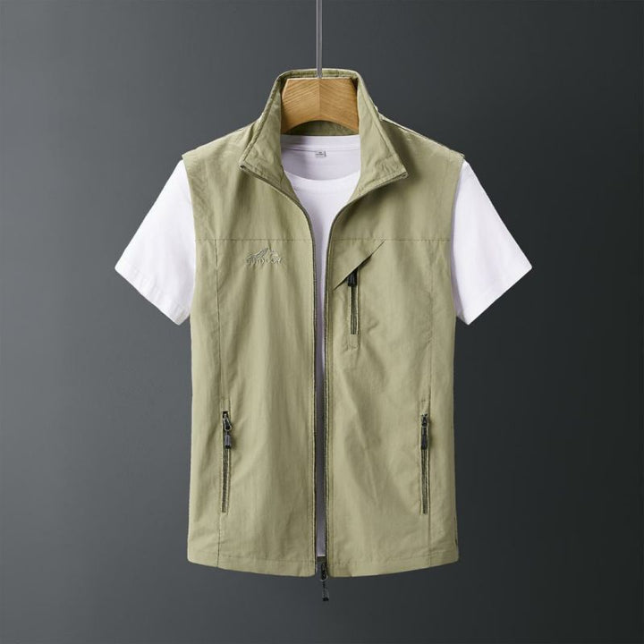 Men's Outdoor Casual Rabbit Fur Vest Waistcoat Coat