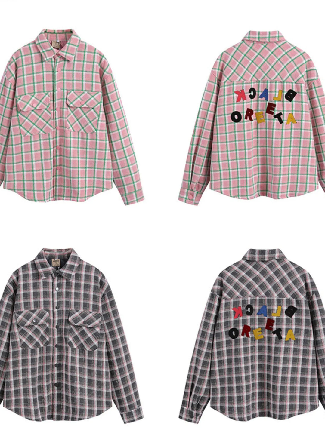 Men's Oversized Plaid Collared Neck Shirt