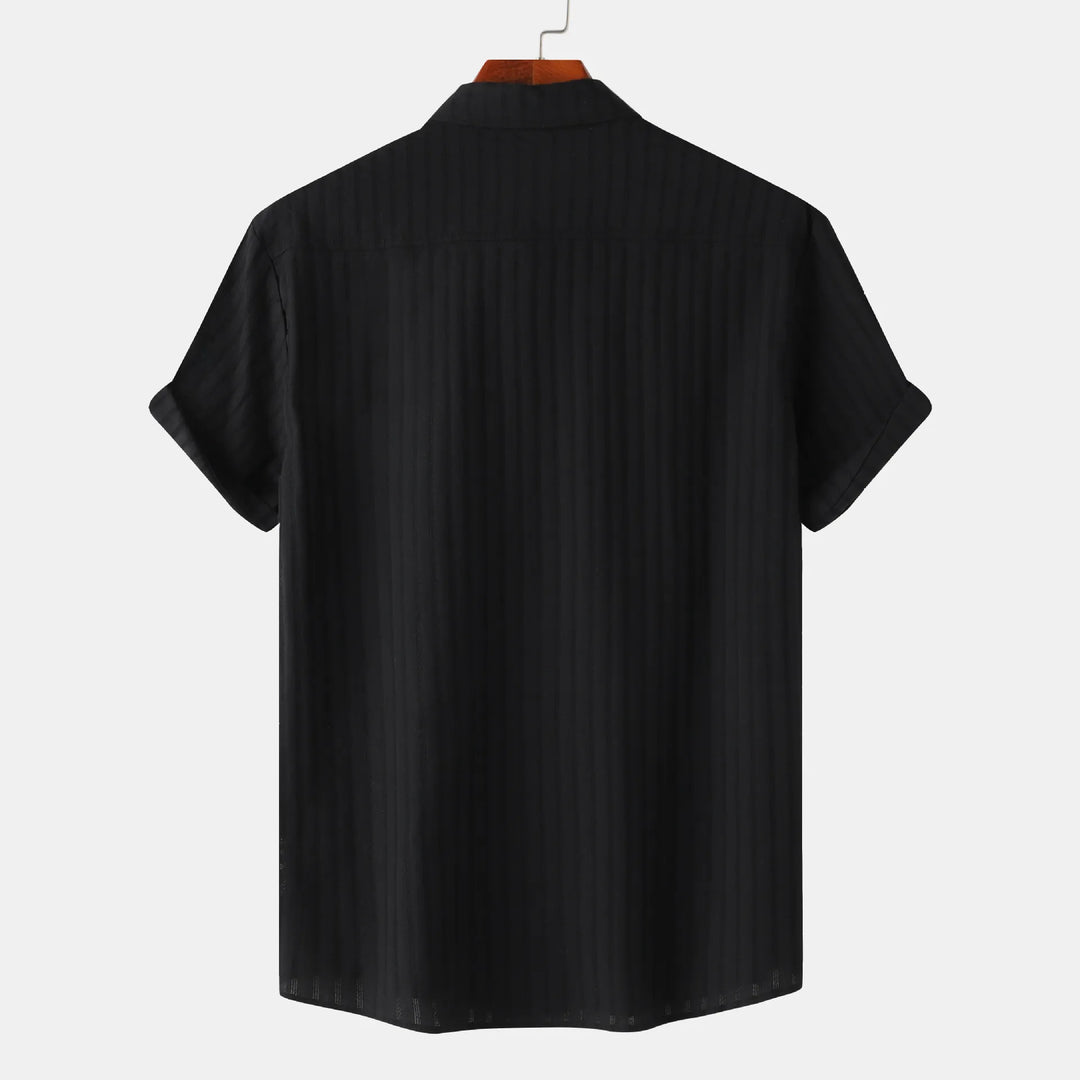 Men's Casual Short Sleeve Button Down Shirt