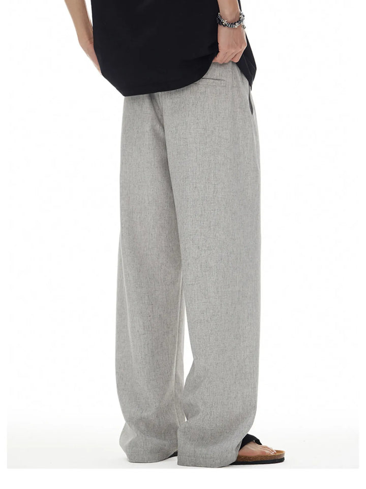 Men's Plus Size Drawstring Wide Leg Pants