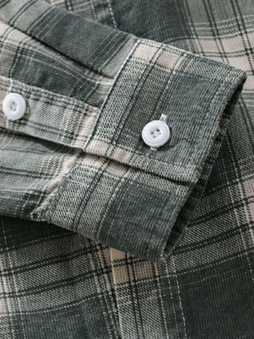 Men's Plus Size Plaid Button Up Long Sleeve Shirt