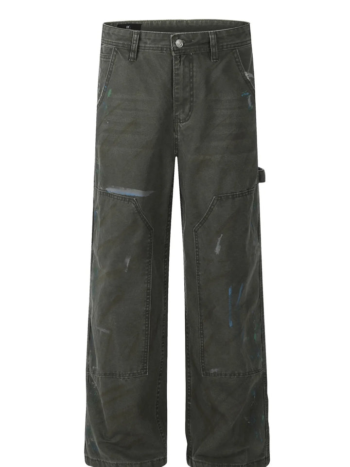 Men's Wide Leg Cargo Jeans