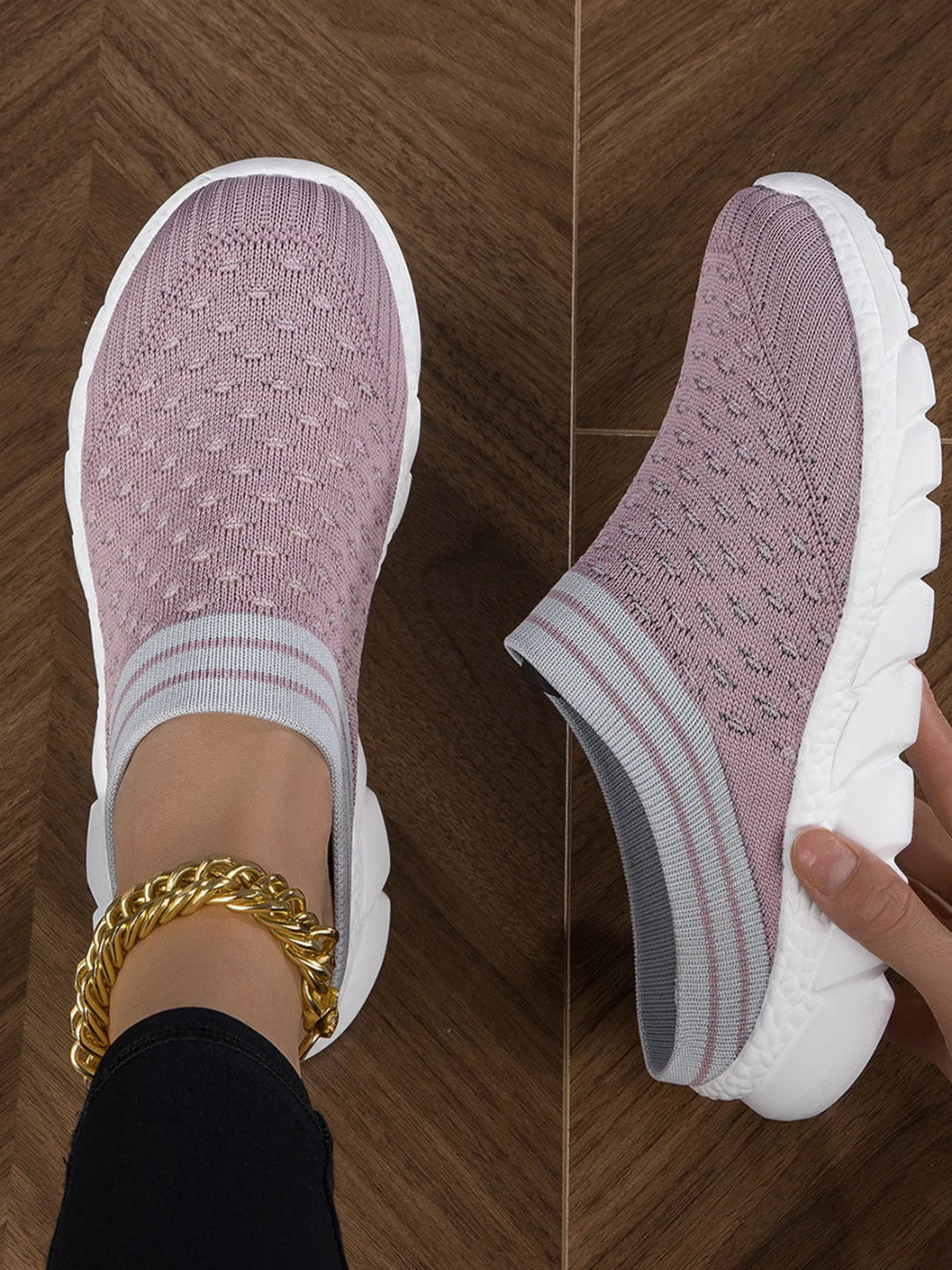 Breathable Mesh Slip-On Sneakers