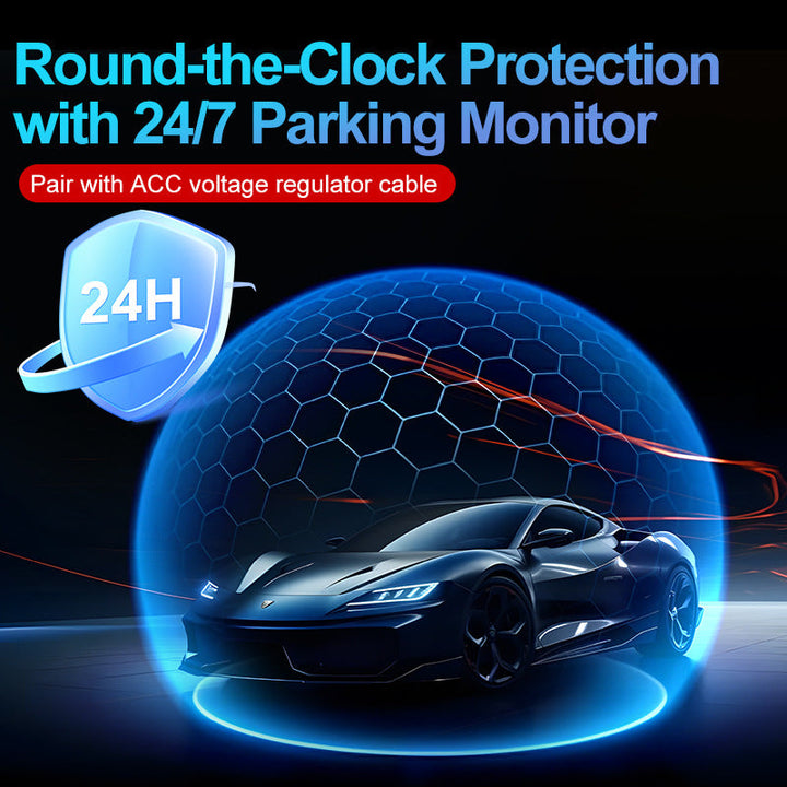 4K HD Dual-camera Front-and-rear Recording Car DVR With Phone Connectivity
